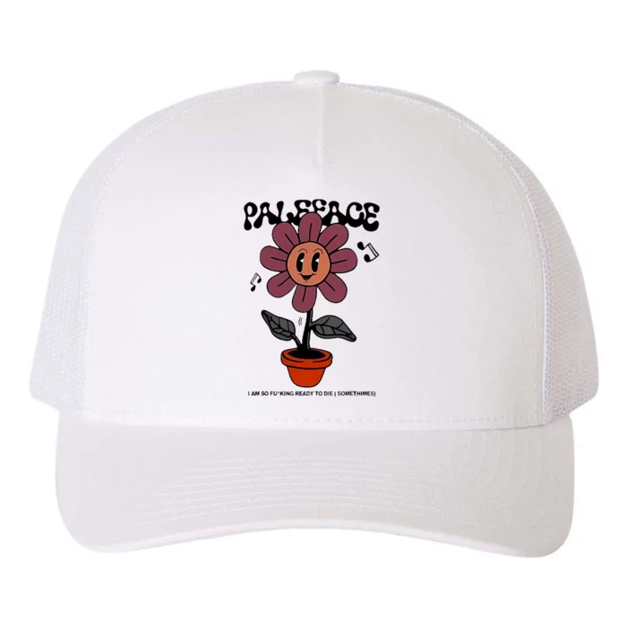 Top Paleface Swiss Flower Yupoong Adult 5-Panel Trucker Hat