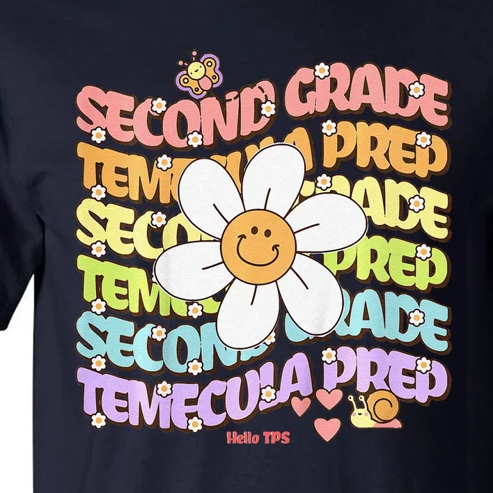 Temecula Preparatory School Second Grade Groovy Spirit Tps Tall T-Shirt