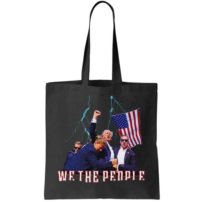 Trump Pennsylvania Shot Rally Attempted Ear 2024 Design Tote Bag