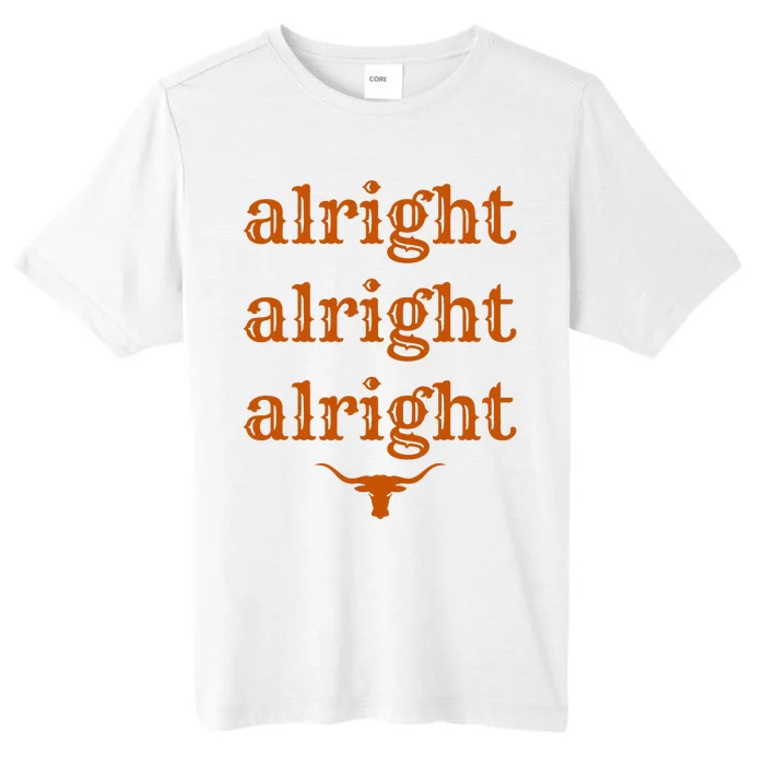 Texas Pride State Usa Alright Alright Alright Texas Longhorn ChromaSoft Performance T-Shirt