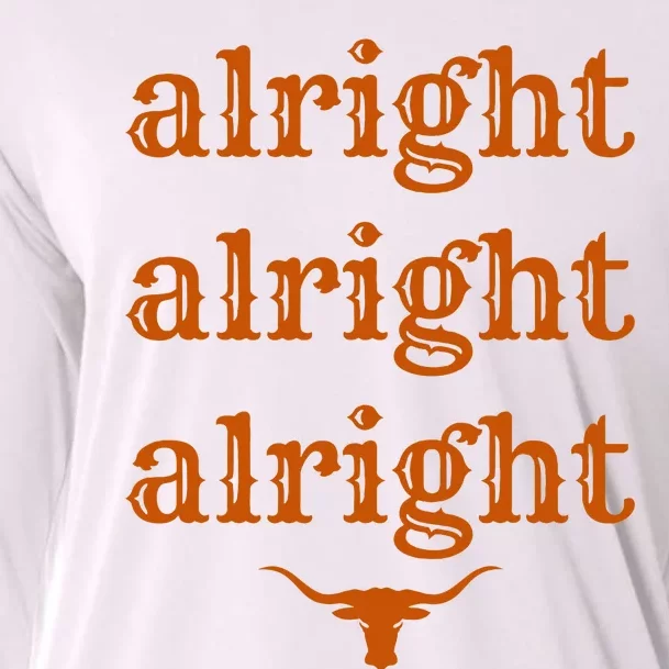 Texas Pride State Usa Alright Alright Alright Texas Longhorn Cooling Performance Long Sleeve Crew