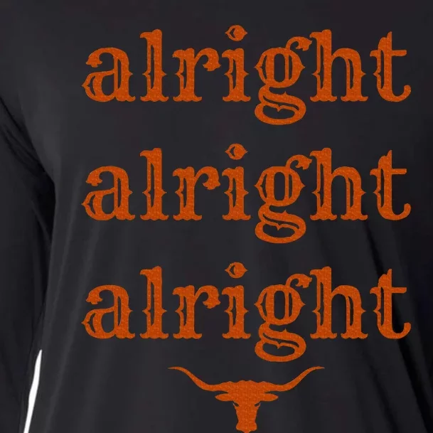 Texas Pride State Usa Alright Alright Alright Texas Longhorn Cooling Performance Long Sleeve Crew