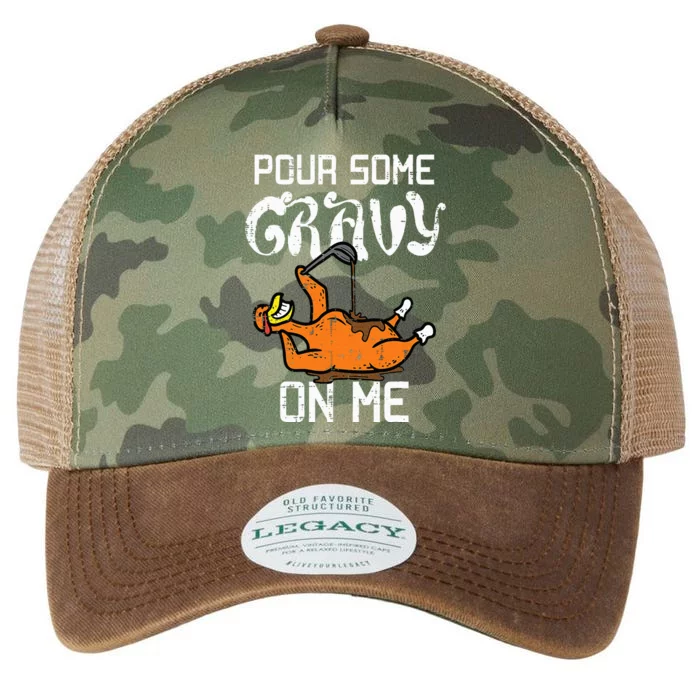 Turkey Pour Some Gravy On Me Thanksgiving Legacy Tie Dye Trucker Hat