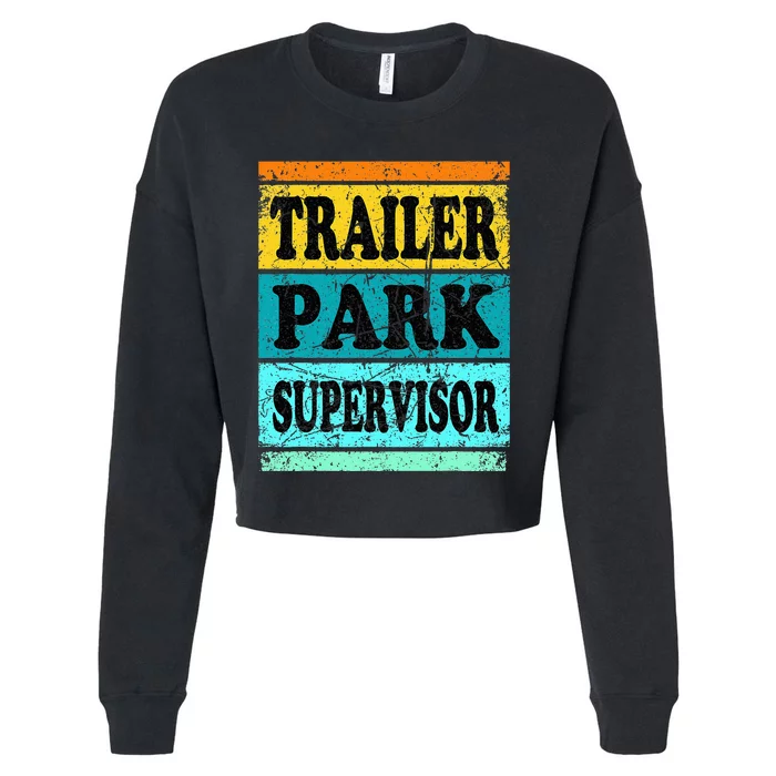 Trailer Park Supervisor Hillbilly Party Wear Redneck Costume Cropped Pullover Crew