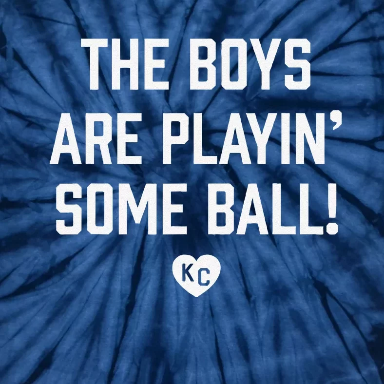 Theare Playing Some Ball S Kc Heart Tie-Dye T-Shirt