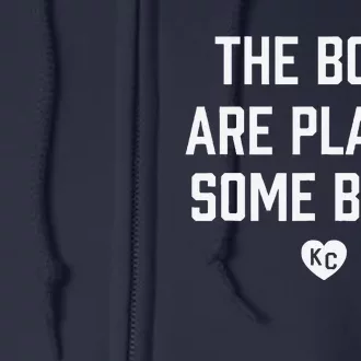 Theare Playing Some Ball S Kc Heart Full Zip Hoodie