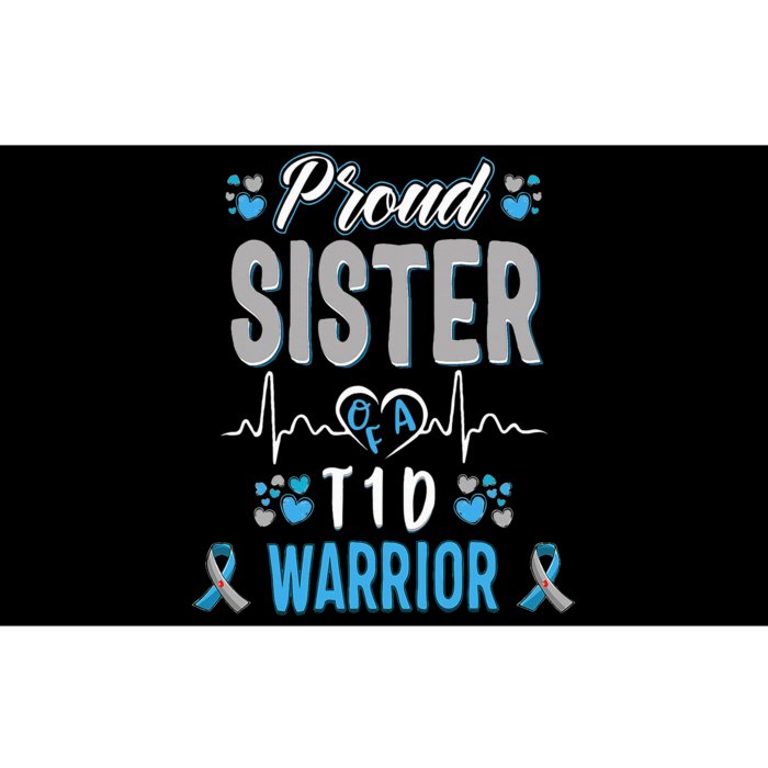 T1D proud sister Diabetes awareness Type 1 Pancreas Insulin Bumper Sticker