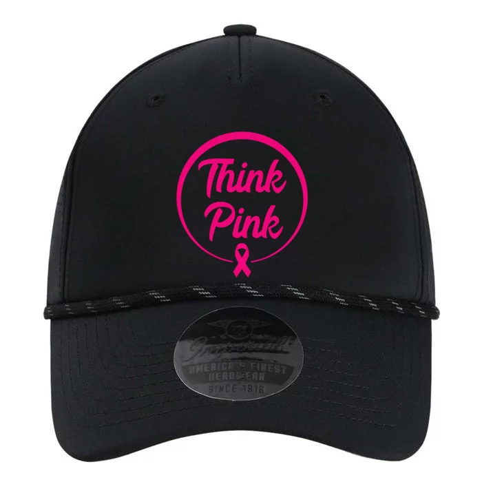 Think Pink Shirt Breast Cancer Awareness Long Sleeve Performance The Dyno Cap