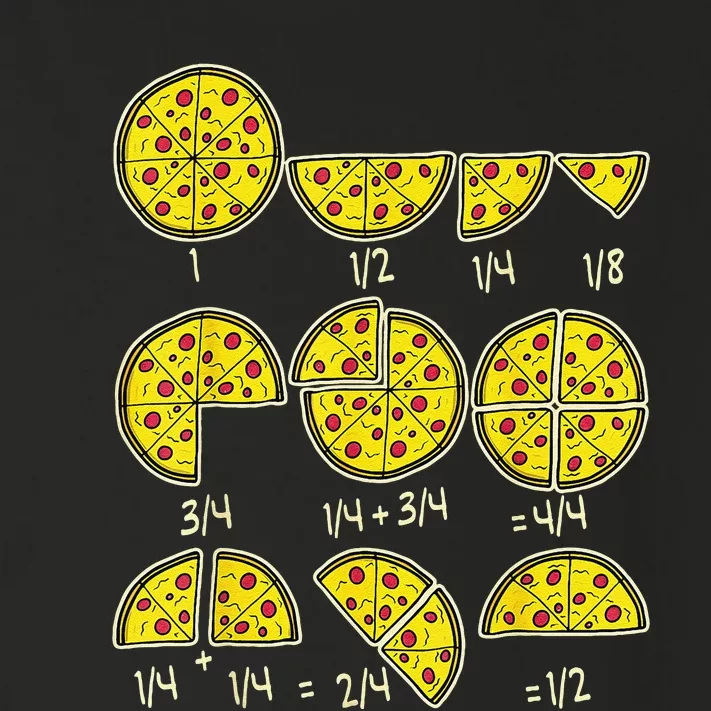 Teachers Pizza Salami Cheese Quick Math Fractions Toddler Long Sleeve Shirt