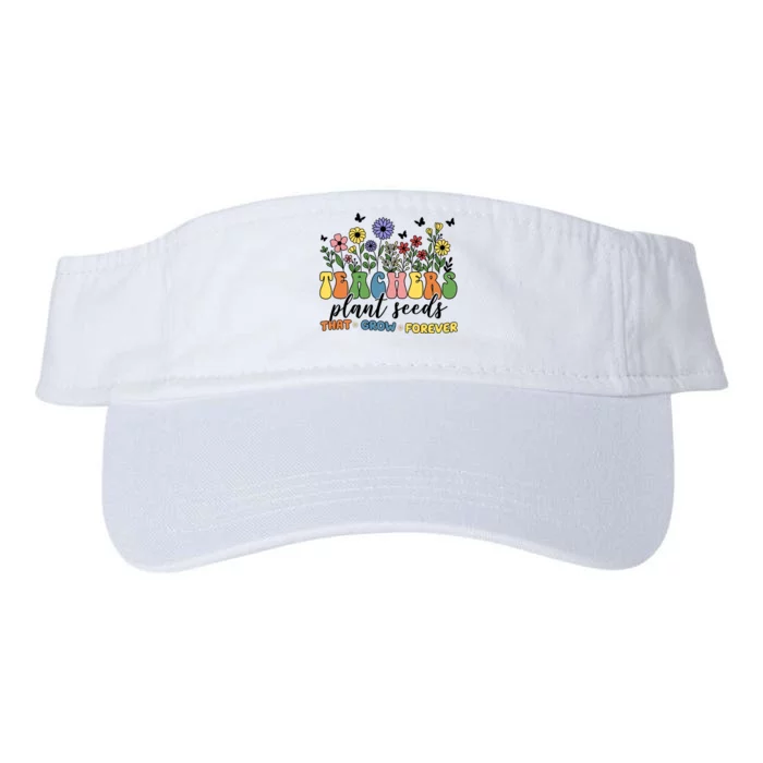 Teachers Plant Seeds That Grow Forever Valucap Bio-Washed Visor