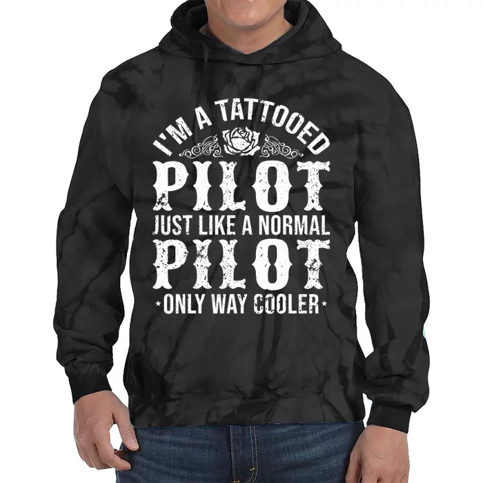 Tattooed Pilot Tie Dye Hoodie