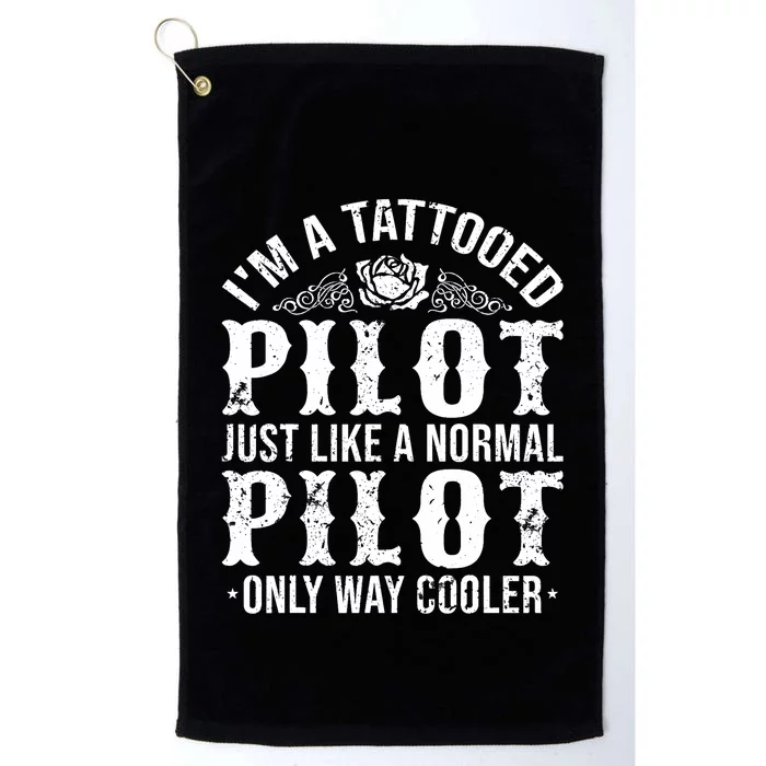 Tattooed Pilot Platinum Collection Golf Towel