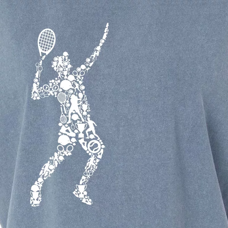 Tennis Player Garment-Dyed Women's Muscle Tee