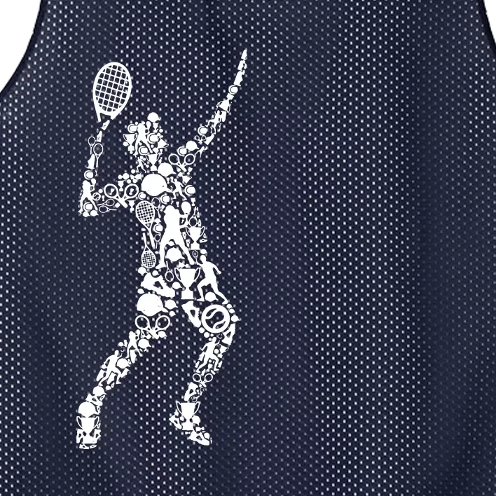 Tennis Player Mesh Reversible Basketball Jersey Tank