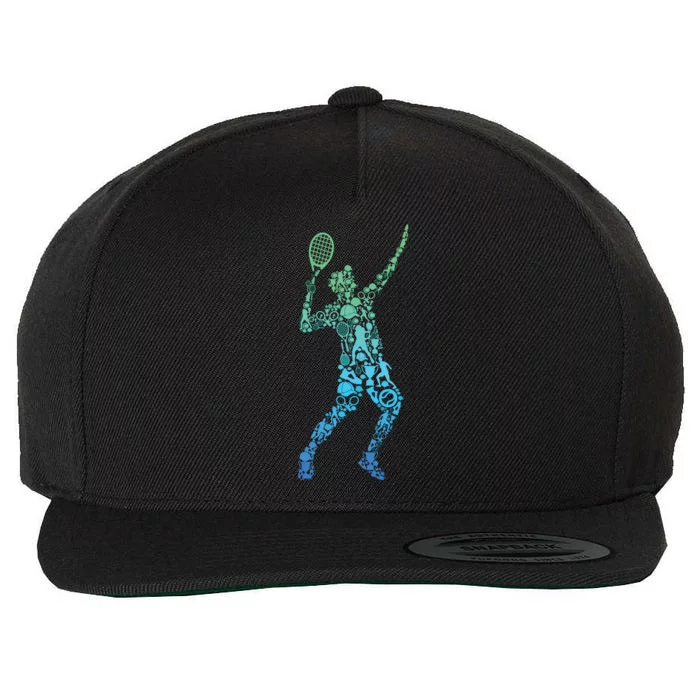 Tennis Player Wool Snapback Cap