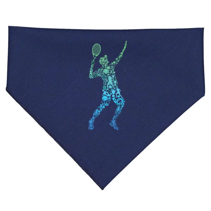 Tennis Player USA-Made Doggie Bandana