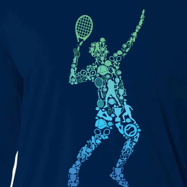 Tennis Player Cooling Performance Long Sleeve Crew