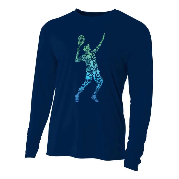 Tennis Player Cooling Performance Long Sleeve Crew