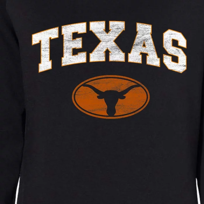 Texas Proud Texans Distressed Womens California Wash Sweatshirt