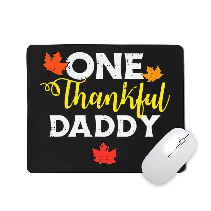 Thankful Papa Thanksgiving Family Matching for Dad Mousepad