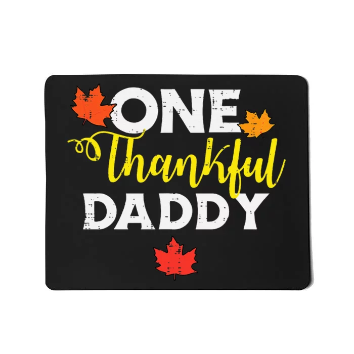 Thankful Papa Thanksgiving Family Matching for Dad Mousepad