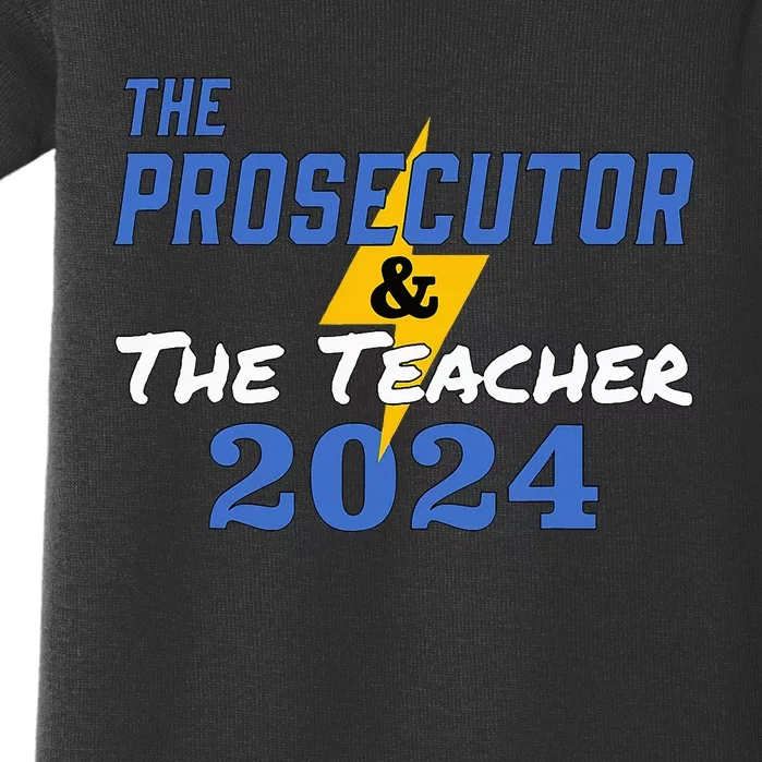 The Prosecutor & The Teacher 2024 Harris Walz Baby Bodysuit