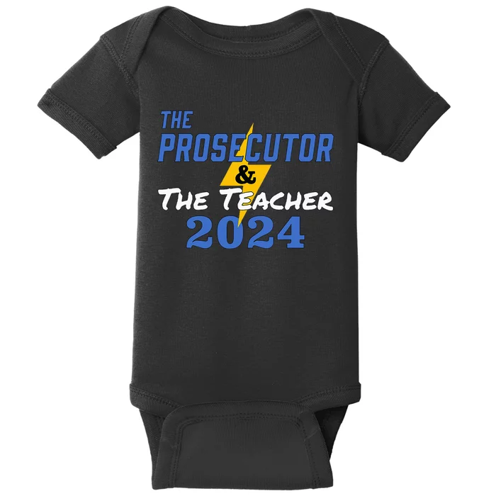 The Prosecutor & The Teacher 2024 Harris Walz Baby Bodysuit