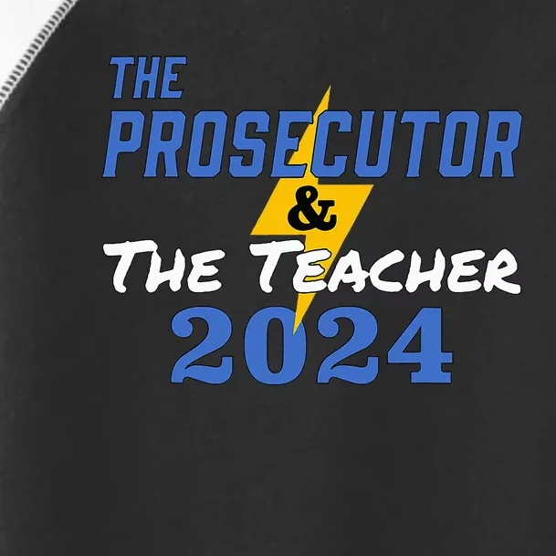 The Prosecutor & The Teacher 2024 Harris Walz Toddler Fine Jersey T-Shirt