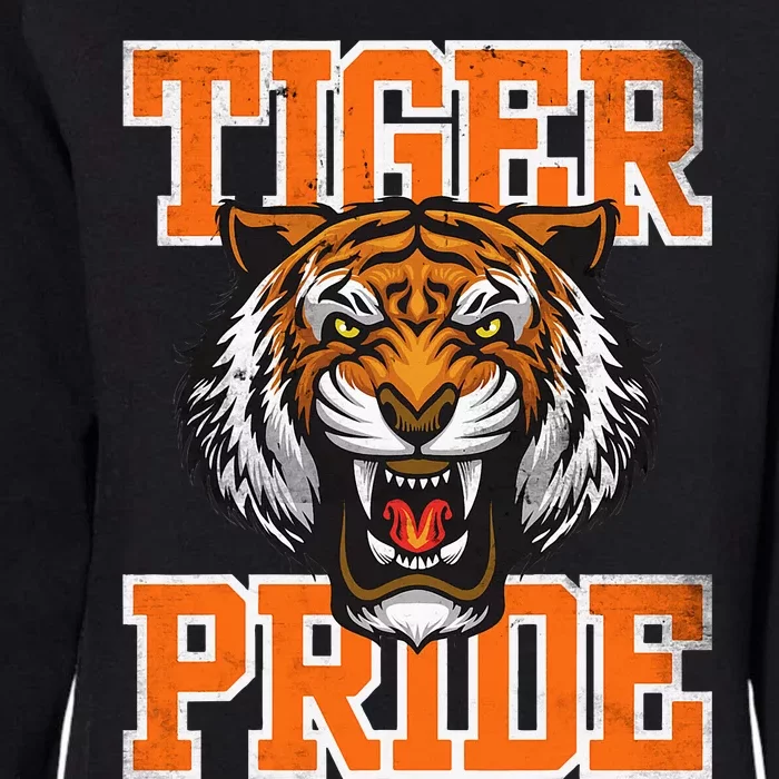 Tiger Pride Tiger Mascot School Sports Team Womens California Wash Sweatshirt