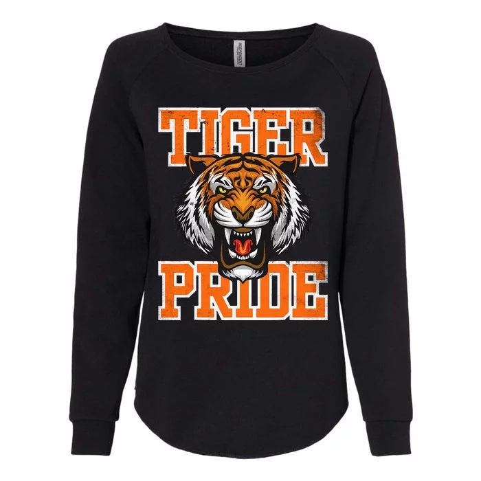 Tiger Pride Tiger Mascot School Sports Team Womens California Wash Sweatshirt