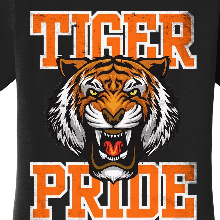 Tiger Pride Tiger Mascot School Sports Team Women's T-Shirt