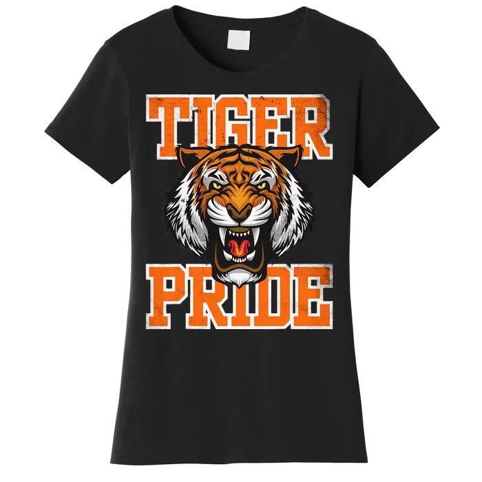 Tiger Pride Tiger Mascot School Sports Team Women's T-Shirt