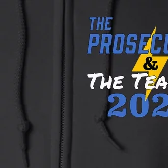 The Prosecutor & The Teacher 2024 Harris Walz Presidential Full Zip Hoodie