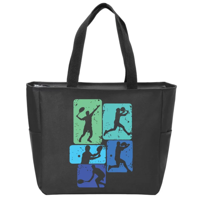 Tennis Player Zip Tote Bag