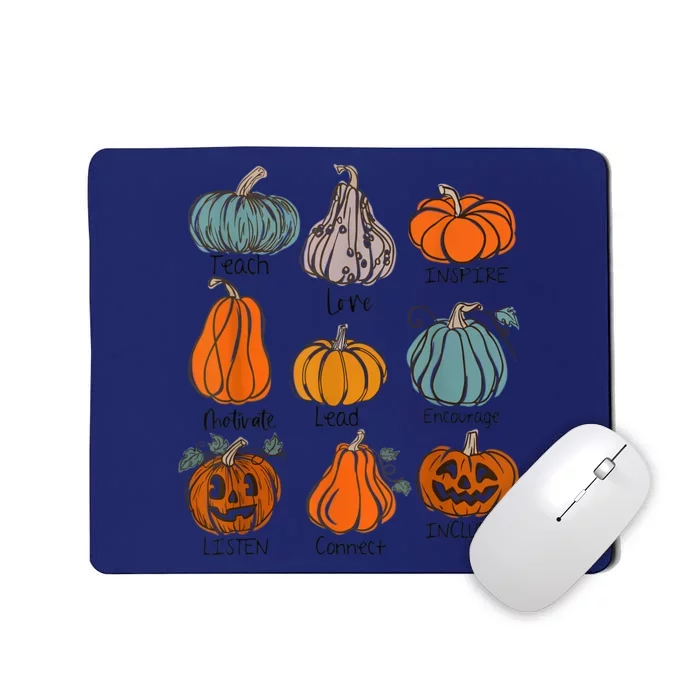 Teacher Pumpkins Trick Or Teach Halloween Teach Love Inspire Mousepad