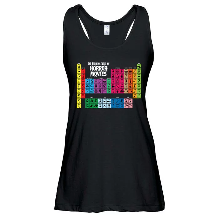 The Periodic Table Of Horror Movies Chemistry Science Ladies Essential Flowy Tank