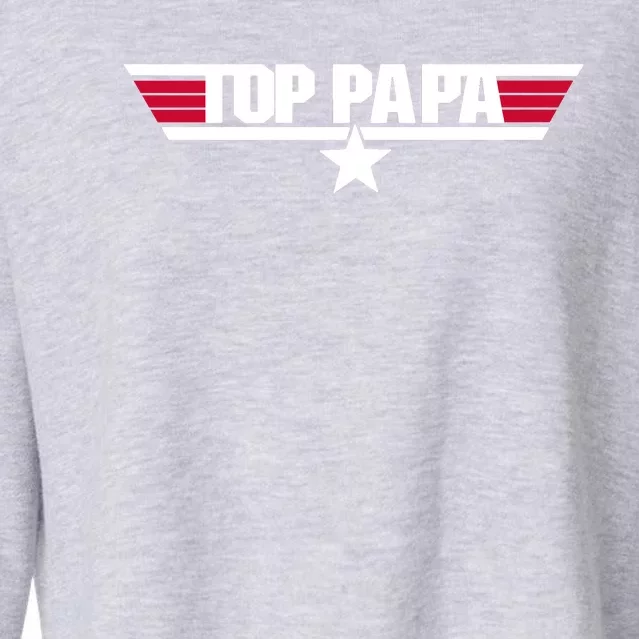 Top Papa Cropped Pullover Crew