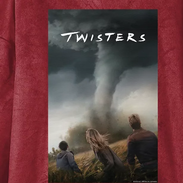 Twisters Poster Hooded Wearable Blanket