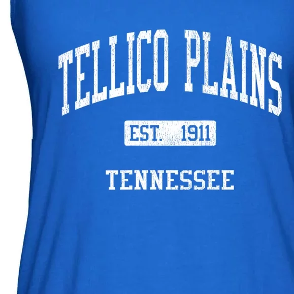 Tellico Plains Tennessee Tn Js04 Vintage Athletic Sports Ladies Essential Flowy Tank