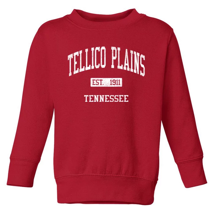 Tellico Plains Tennessee Tn Js04 Vintage Athletic Sports Toddler Sweatshirt