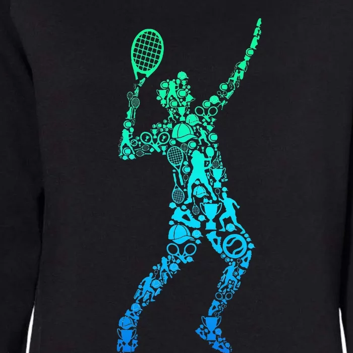 Tennis Player Womens California Wash Sweatshirt