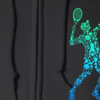 Tennis Player Full Zip Hoodie