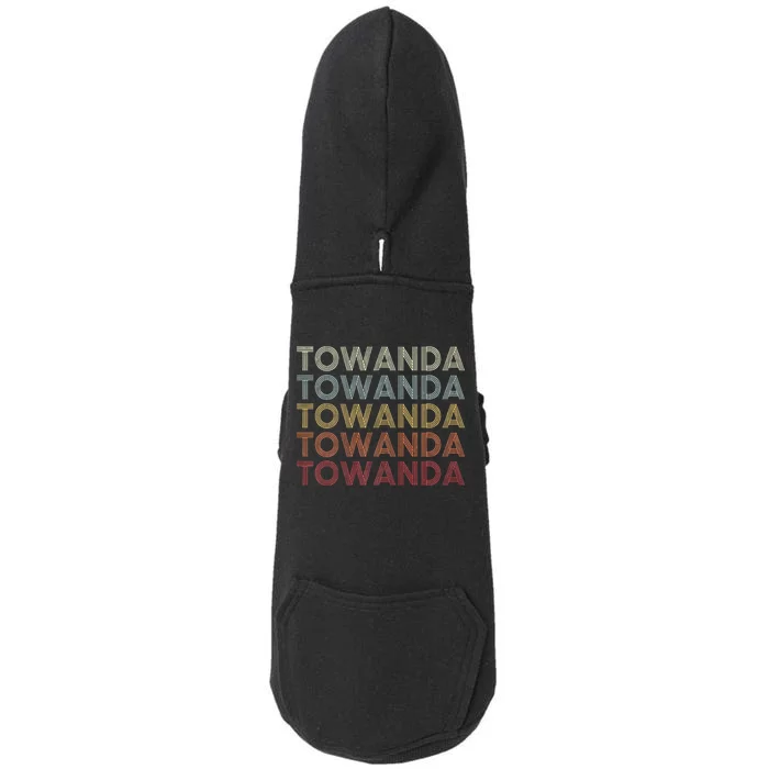 Towanda Pennsylvania Towanda PA Retro Vintage Text Doggie 3-End Fleece Hoodie