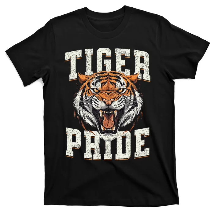 Tiger Pride Tiger Mascot Vintage School Sports Team T-Shirt