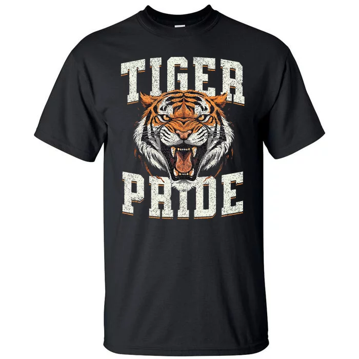 Tiger Pride Tiger Mascot Vintage School Sports Team Tall T-Shirt