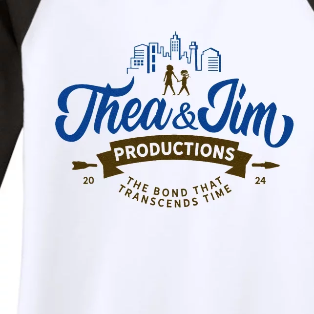 Thea&Jim Productions Women's Tri-Blend 3/4-Sleeve Raglan Shirt