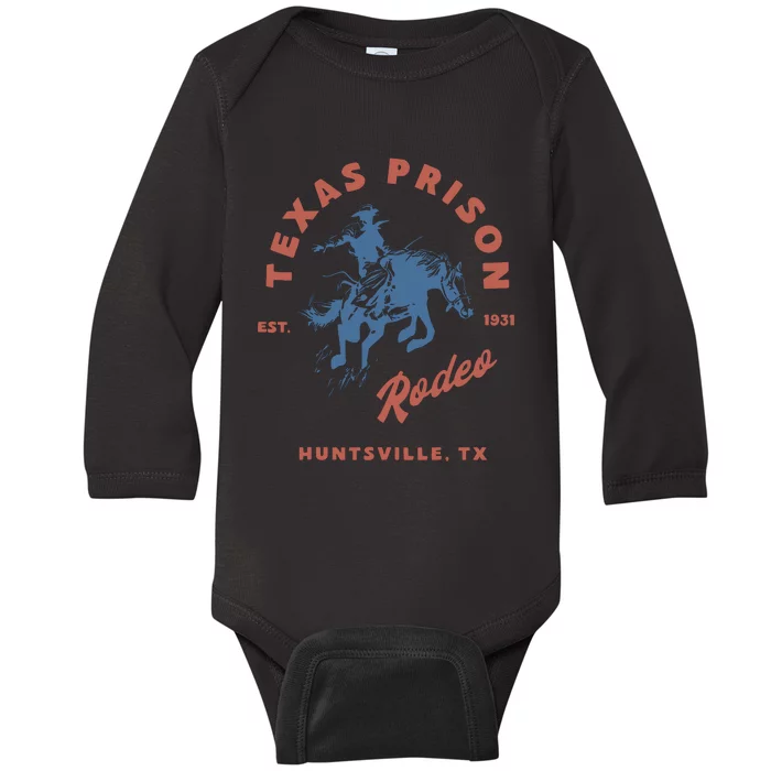 Texas Prison Baby Long Sleeve Bodysuit