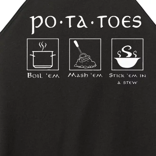 Taters Po Ta Toes Potato Tater Women’s Perfect Tri Rocker Tank