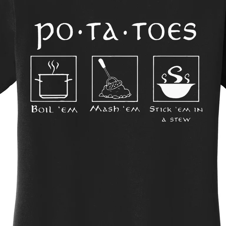 Taters Po Ta Toes Potato Tater Women's T-Shirt