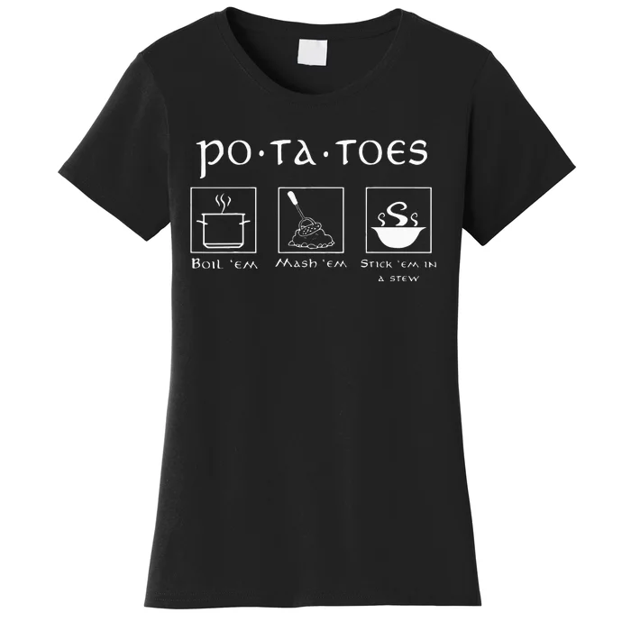 Taters Po Ta Toes Potato Tater Women's T-Shirt